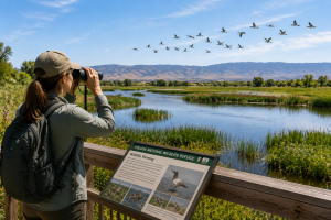 Nature trail and wildlife viewing experience in Colusa County